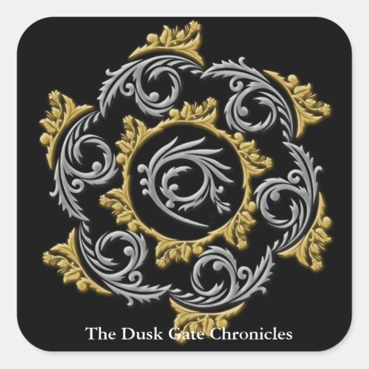 Freunde quadratischen Aufklebers Philip Quadratischer Aufkleber (Vorderseite)