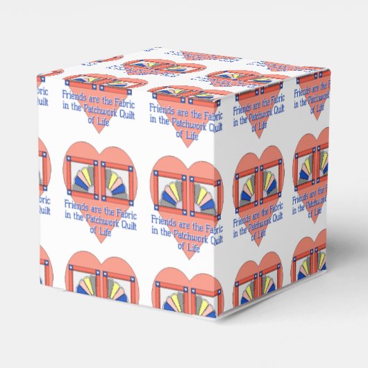 Freunde Quilt Pattern Geschenkschachtel (Rückseite)