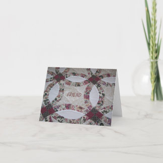 Freunde/Quilts Karte