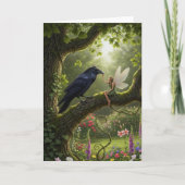 Freunde Ravens spielen mit Fairy Karte (Vorderseite)