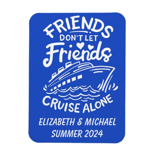 Freunde Reisende Kreuzfahrt Kabine Tür Magnet (Vertikal)