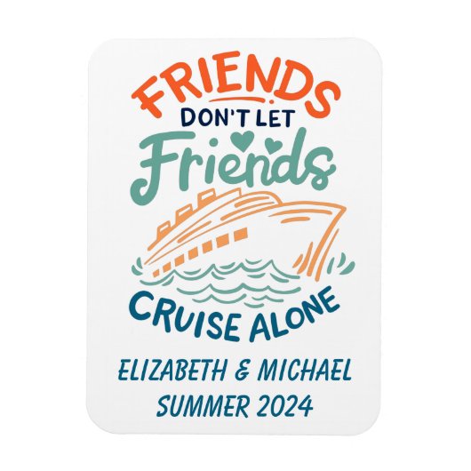 Freunde Reisende Kreuzfahrt Kabine Tür Magnet (Vertikal)