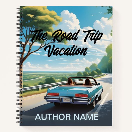 Freunde Road Trip Book Cover Inspiration Notebook Notizblock (Vorderseite)