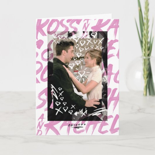 FREUNDE™| Ross - und Rachel - Doodled Hearts Karte (Vorderseite)