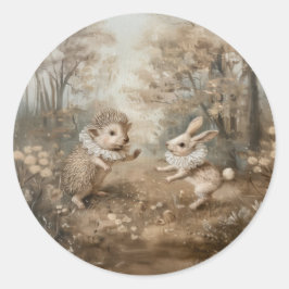 Freunde - Round Stickers for Stationery