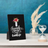 Freunde sagen nie auf Wiedersehen Fotoplatte (Seite)