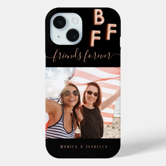 Freunde Schwarze Rose Gold Foto besticht beste Fre Case-Mate iPhone Hülle (Rückseite)