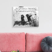 Freunde - Schwarzes Labor Leinwanddruck (Insitu (Wohnzimmer))