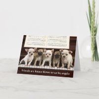 Freunde sind Angels Chihuahua Welppy Grußkarte
