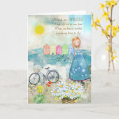 FREUNDE SIND ANGELS GREETINGS CARD KARTE (Gelbe Blume)