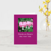 Freunde sind Blume, die nie verblassen. WI BB Karte (Gelbe Blume)