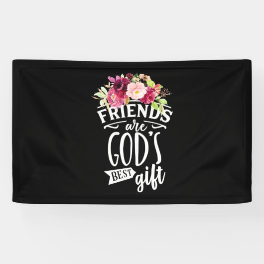 Freunde sind das beste Geschenk Gottes Banner (Horizontal)