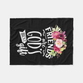 Freunde sind das beste Geschenk Gottes Fleecedecke (Vorderseite (Horizontal))