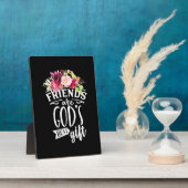 Freunde sind das beste Geschenk Gottes Fotoplatte (Seite)