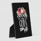 Freunde sind das beste Geschenk Gottes Fotoplatte (Seite)