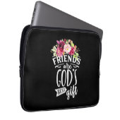 Freunde sind das beste Geschenk Gottes Laptopschutzhülle (Vorne Rechts)