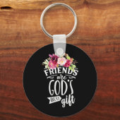 Freunde sind das beste Geschenk Gottes Schlüsselanhänger (Vorderseite)