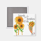 Freunde sind das Sonnenlicht des Magnet des Lebens (Vorderseite/Rückseite)