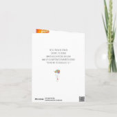 Freunde sind der Sonnenschein des Lebens Grußkarte Karte (Rückseite)