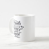 Freunde sind die Familie, die Sie wählen Kaffeetasse (Vorderseite Links)