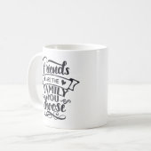 Freunde sind die Familie, die Sie wählen Kaffeetasse (Vorderseite Links)