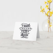 Freunde sind die Familie, die Sie wählen PERSONALI Karte (Gelbe Blume)