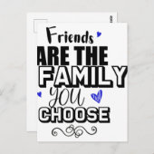 Freunde sind die Familie, die Sie wählen Postkarte (Vorne/Hinten)