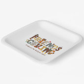 Freunde sind die Familie, die wir wählen Pappteller (Gewinkelt)