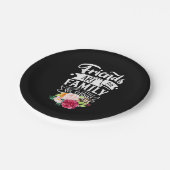 Freunde sind die Familie, die wir wählen Pappteller (Schrägansicht)