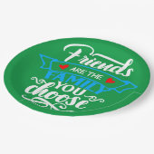 FREUNDE SIND DIE FAMILIE, FÜR DIE SIE SICH 2 ENTSC PAPPTELLER (Schrägansicht)