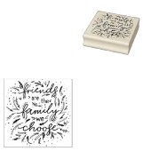 Freunde sind die Familie, für die wir Freundschaft Gummistempel (Stempel)