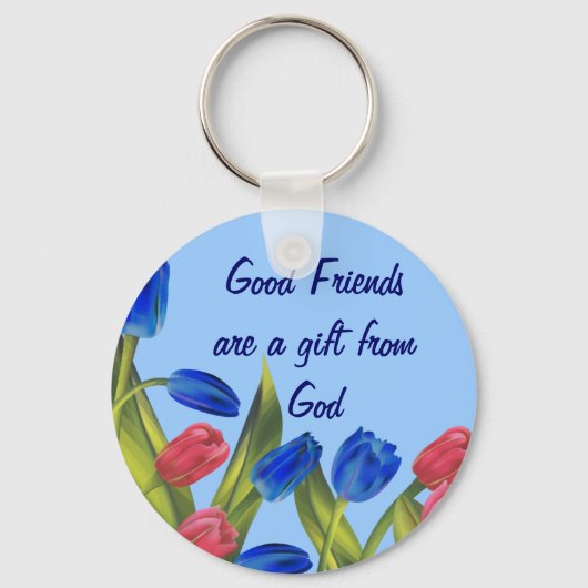 Freunde sind ein Geschenk Schlüsselanhänger (Vorderseite)