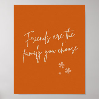 Freunde sind ein gutes Familienangebot Poster
