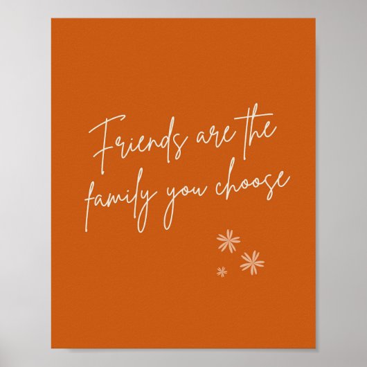 Freunde sind ein gutes Familienangebot Poster (Vorne)