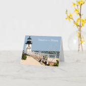 Freunde sind eine Blessing Nantucket Lighthouse Ca Karte (Gelbe Blume)