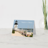 Freunde sind eine Blessing Nantucket Lighthouse Ca Karte (Vorderseite)