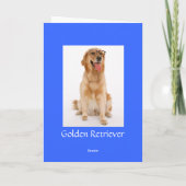 Freunde sind eine "Sessing Golden Retriever Dog Ca Karte (Rückseite)