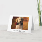 Freunde sind eine "Sessing Golden Retriever Puppy  Karte (Rückseite)