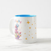 Freunde sind einfach von Ihnen gewählt Zweifarbige Tasse (Vorderseite Links)