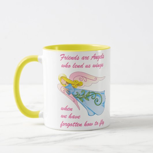 Freunde sind Engel Tasse (Links)