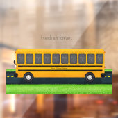 Freunde sind Forever School Bus 10 Foto Rahmen Fensteraufkleber (Blatt 2)