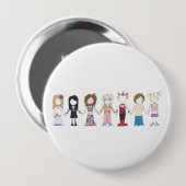 Freunde sind Freund-Knopf Button (Vorne & Hinten)