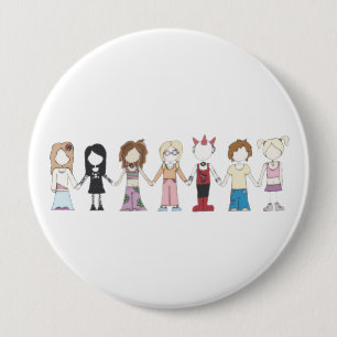 Freunde sind Freund-Knopf Button