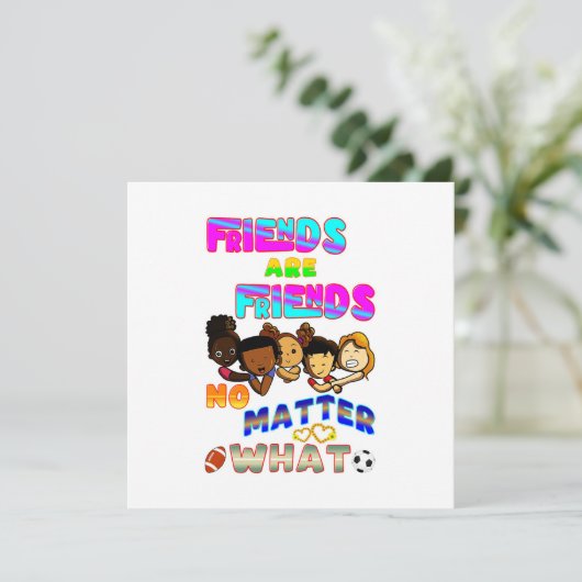 Freunde sind Freunde, egal was (Stehend Vorderseite)