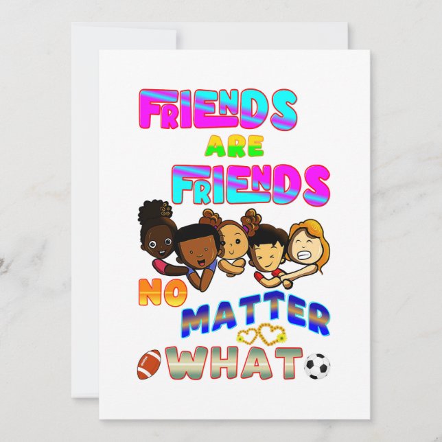 Freunde sind Freunde, egal was (Vorderseite)