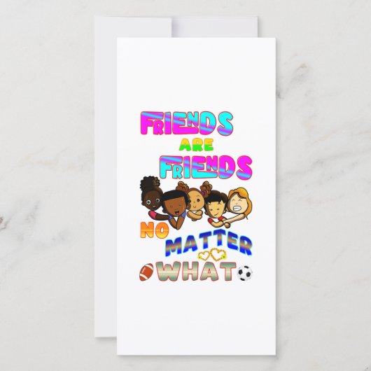 Freunde sind Freunde, egal was Ankündigung (Vorderseite)