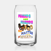 Freunde sind Freunde, egal was passiert Dosenglas (Rückseite)