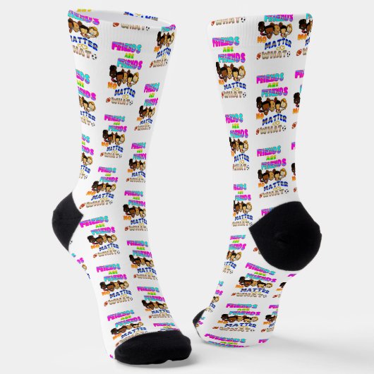 Freunde sind Freunde, egal was passiert Socken (Gewinkelt)
