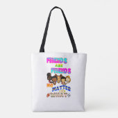 Freunde sind Freunde, egal was passiert Tasche (Rückseite)