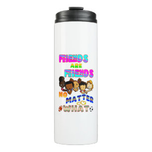 Freunde sind Freunde, egal was passiert Thermosbecher